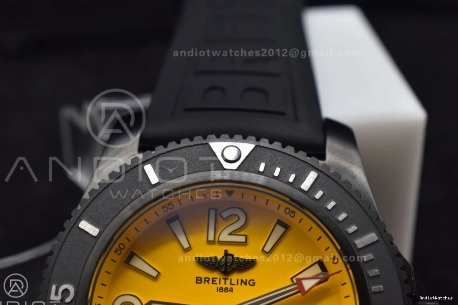 TF GoAnywhere Edition Rubber Black Black 1:1 Superocean Dial Best Automatic Strap Yellow 1175 A Bezel 44 on 0708